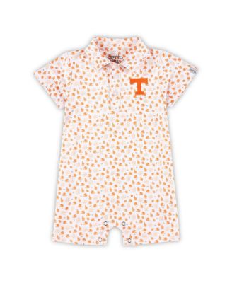 Garb - Baby Boys and Girls White Tennessee Volunteers Earnest&nbsp;Polo Romper
