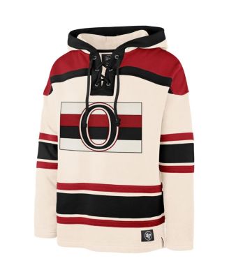 '47 Brand - Men's Cream Ottawa Senators Superior Lacer Pullover Hoodie