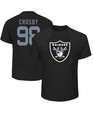 Fanatics - Men's Maxx Crosby Black Las Vegas Raiders Big Tall Player Name Number T-Shirt