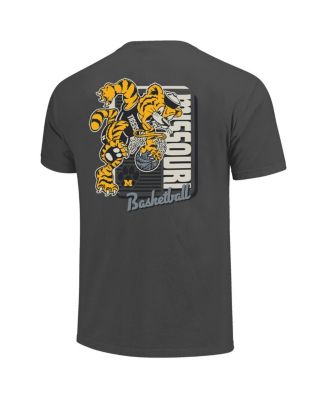 Men's Charcoal Missouri Tigers Comfort Colors Mascot Dunk T-Shirt