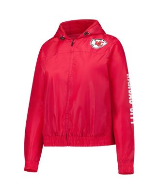 Women's Red Kansas City Chiefs Full Zip Hoodie Jacket