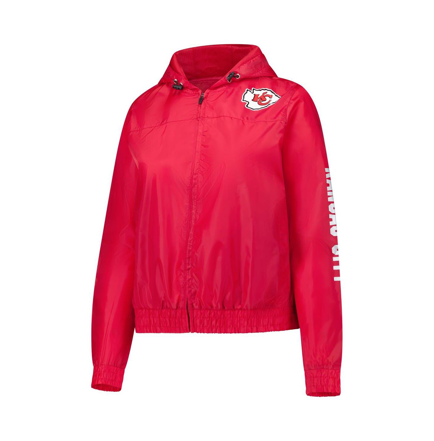 Женская куртка Fanatics Red Kansas City Chiefs Full Zip Hoodie Jacket — фото 2