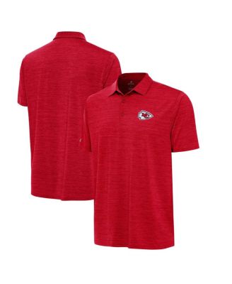 Antigua - Men's Heather Red Kansas City Chiefs Layout Polo Shirt