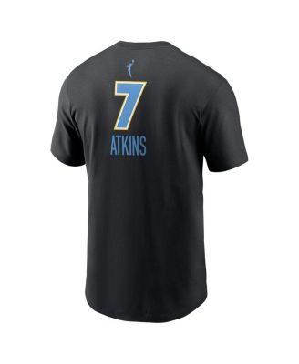 Men's Ariel Atkins Black Chicago Sky Explorer Edition Name Number T-Shirt