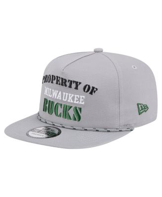 Men's Gray Milwaukee Bucks Throwback Property Of Golfer Snapback Hat