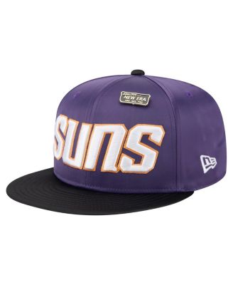 Men's Purple/Black Phoenix Suns Throwback Satin Vintage Pin Two-Tone 59FIFTY Fitted Hat