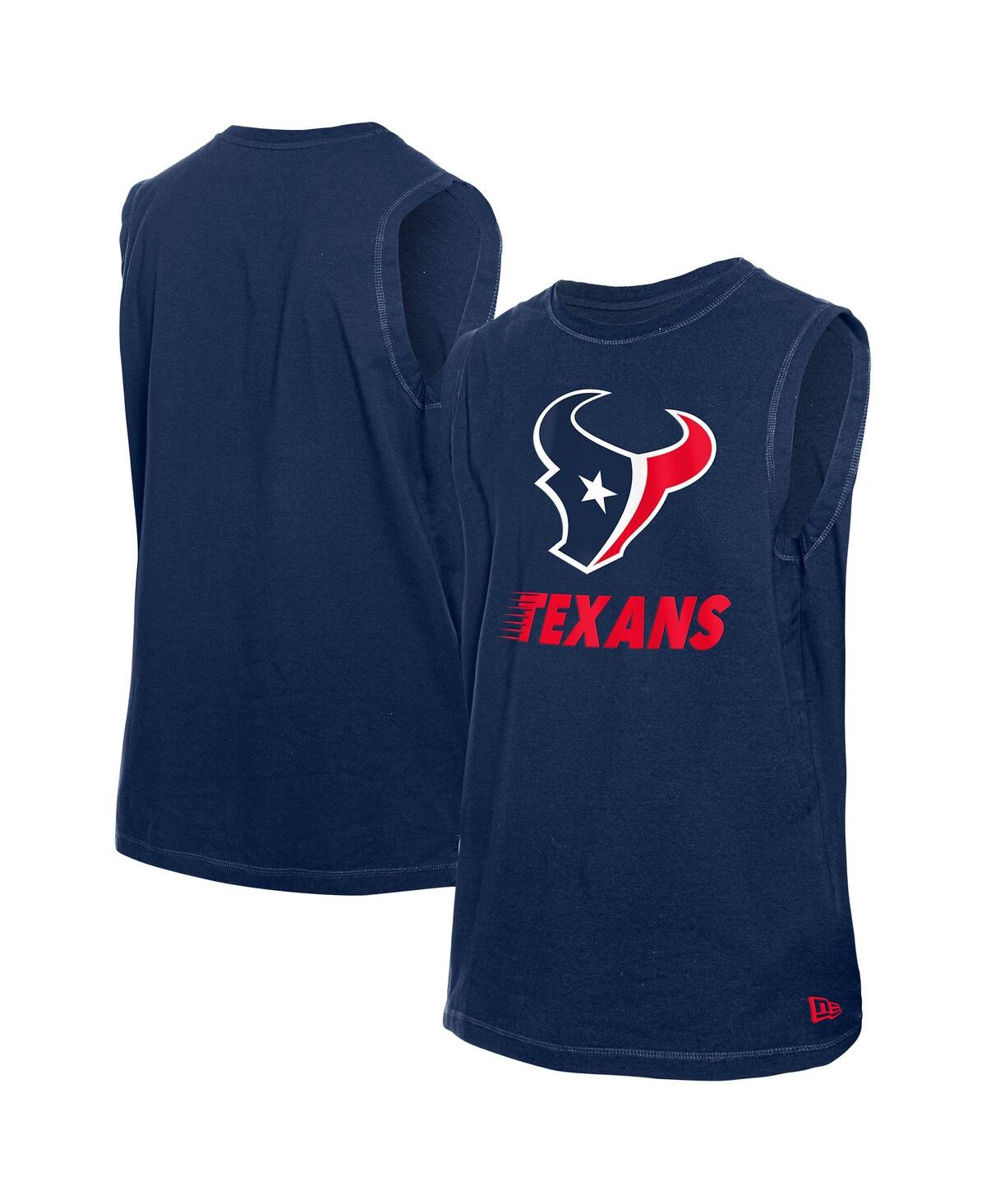 Men's Navy Houston Texans Leisure Collection Tank Top - Navy