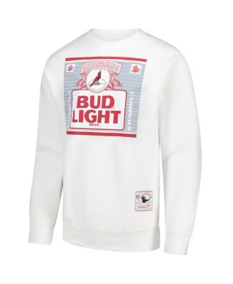 Men's x Bud Light White Arizona Cardinals The Crest Pullover Sweatshirt