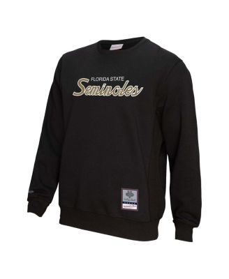 Men's Black Florida State Seminoles Elite Script Pullover Sweatshirt