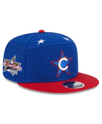 New Era - Men's Blue/Red Chicago Cubs 2025 MLB All-Star Game Workout Side Patch 9FIFTY Snapback Hat