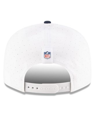 Men's White/Navy Dallas Cowboys 2025 NFL Training Camp Split Panel 9FIFTY Snapback Hat