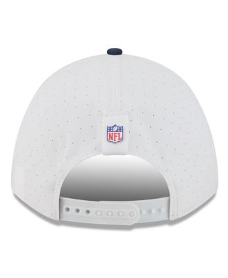 Men's White/College Navy Seattle Seahawks 2025 NFL Training Camp A-Frame 9FORTY Adjustable Hat