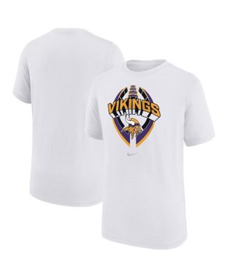 Nike - Big Boys and Girls White Minnesota Vikings Icon Legend T-Shirt