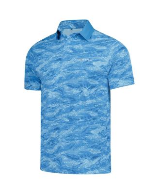 Men's Blue THE PLAYERS Iso-Chill Drive Camo Polo Shirt