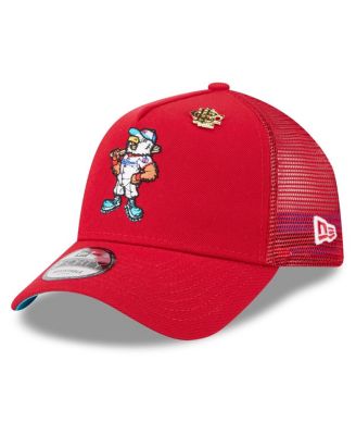 New Era - Men's Red Washington Nationals 2025 Big League Chew A-Frame 9FORTY Adjustable Trucker Hat