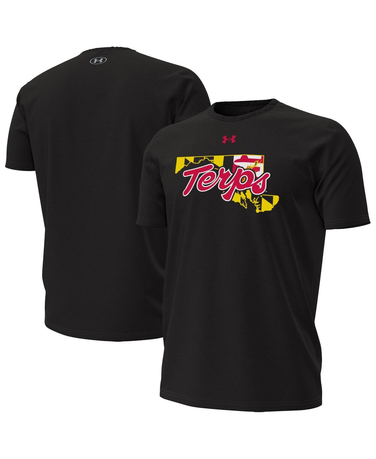 Men's Black Maryland Terrapins Maryland Pride Script T-Shirt - Black