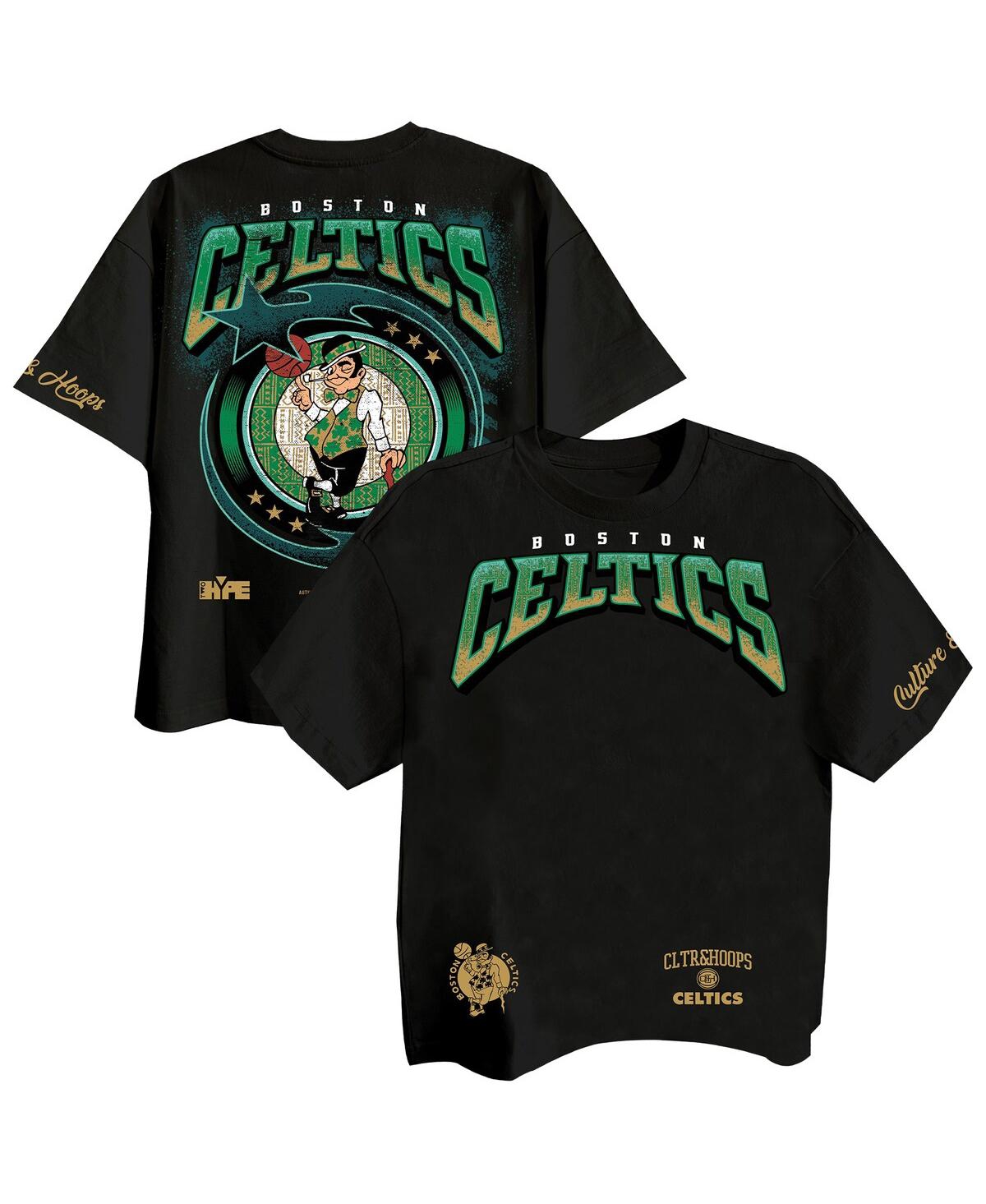 Men's Black Boston Celtics Drip Dime Collection Premium T-Shirt - Black