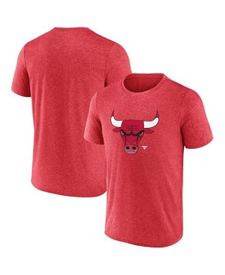 Fanatics - Men's Heather Red Chicago Bulls Iconic Overtime T-Shirt