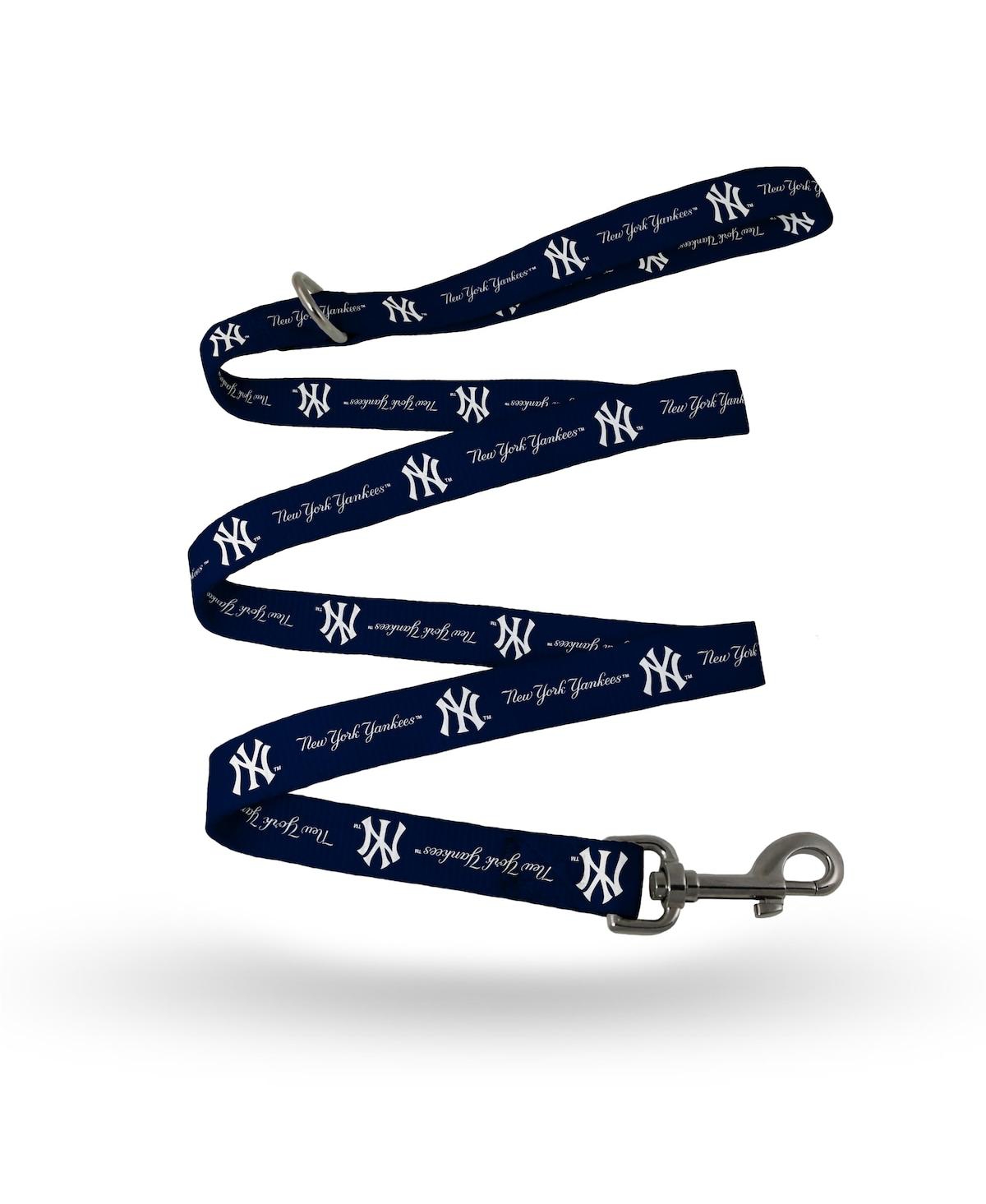 New York Yankees Double Print Pet Leash - Blue