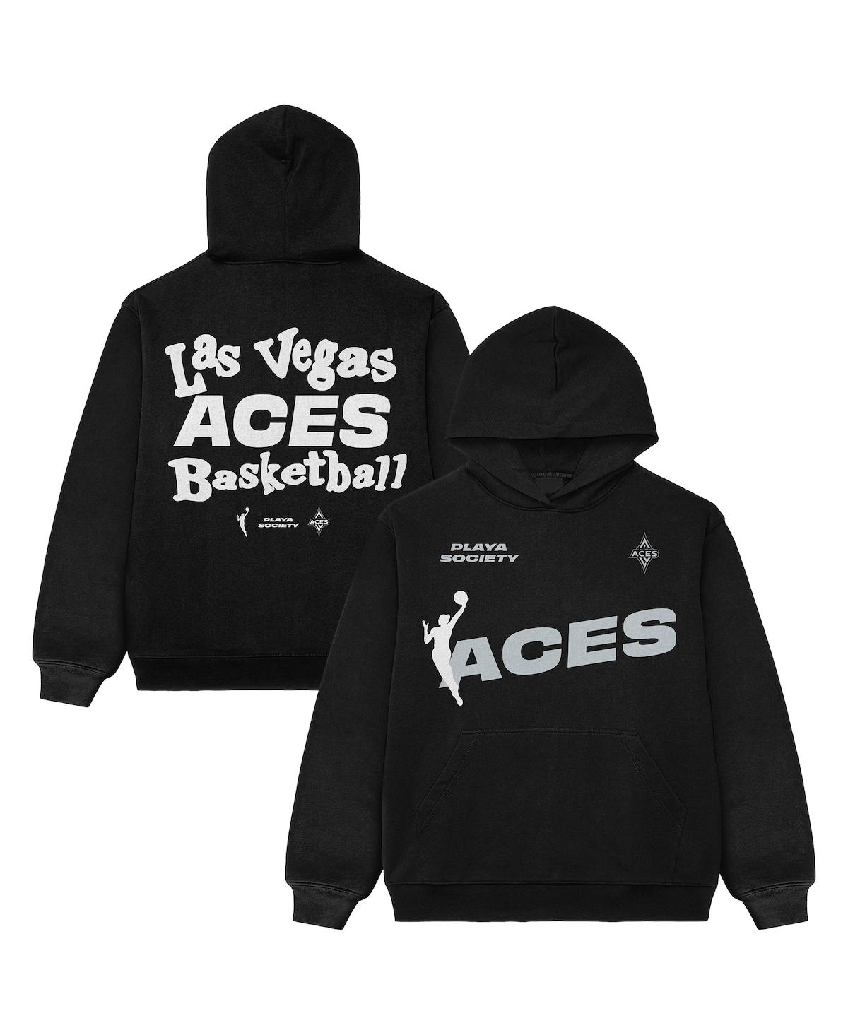 Men's and Women's Black Las Vegas Aces Team Pullover Hoodie - Black
