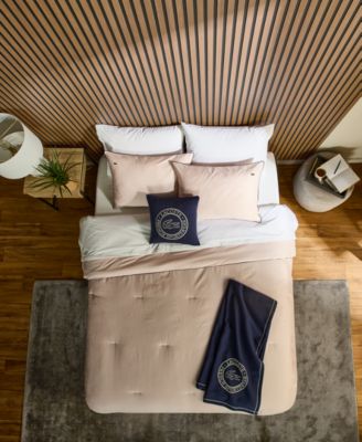 Lacoste Tiebreak Solid 3-Pc. Comforter Set, Full/Queen