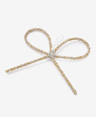 Jeweled Classics Glitter Bow Ornament, Macy's Exclusive