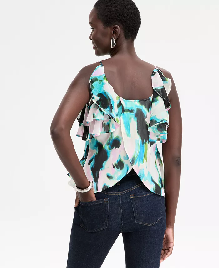 Women's Ruffle-Trim Apron-Neck Tank - thumbnail 2