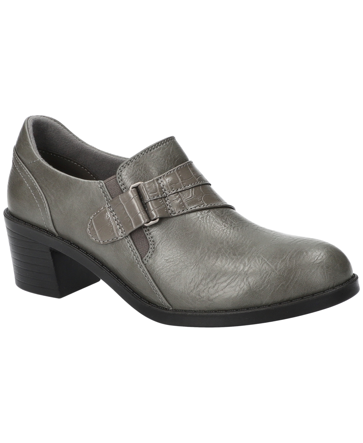 Lavelle Women's Comfort Block-Heel Slip-On Shooties - Smoke Matte