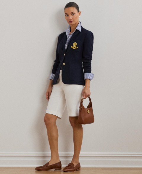 Женские Lauren Ralph Lauren Twill Stretch Bermuda Shorts