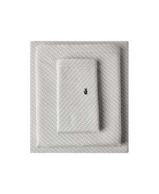 Printed Cotton Percale 3-Pc. Sheet Set, Twin