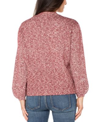 Women's Long-Sleeve Button-Front Cardigan