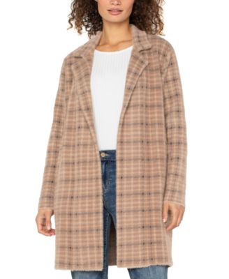 Liverpool Los Angeles - Women's Long-Sleeve Open-Front Sweater Coat