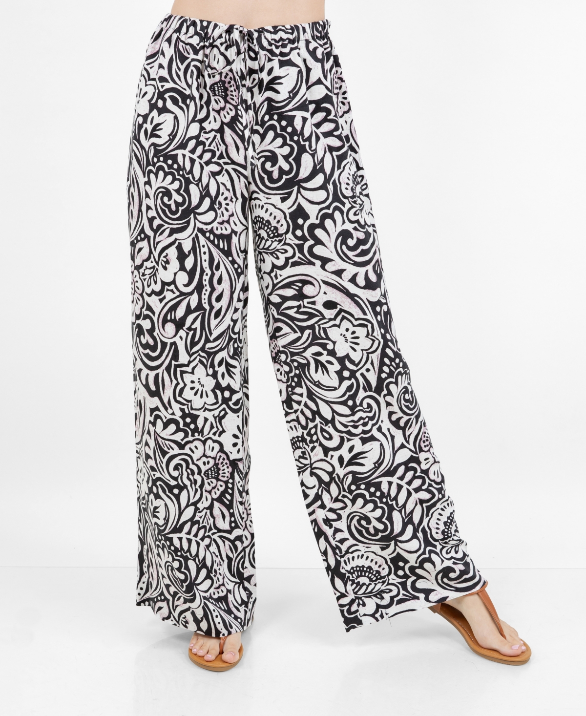 Fever Women's Allover Printed Drawstring Pants In Multi