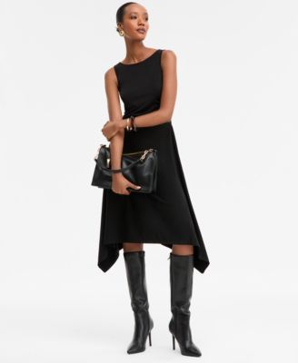 Women's Scoop-Neck Asymmetric-Hem Dress, Macy's Exclusive 