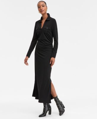 I.N.C. International Concepts - Women's Long-Sleeve Pocket Maxi Dress