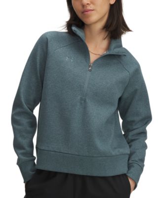 Under Armour - Women's Rival Fleece Mock-Neck Half-Zip Sweatshirt