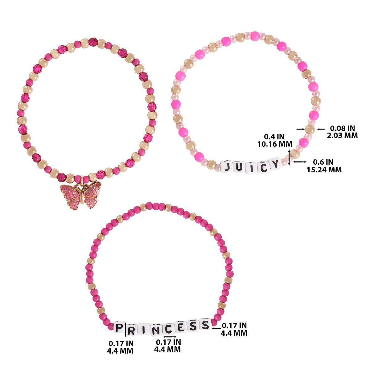 Juicy Couture Kids 주시 버터플라이 비즈 쥬얼리