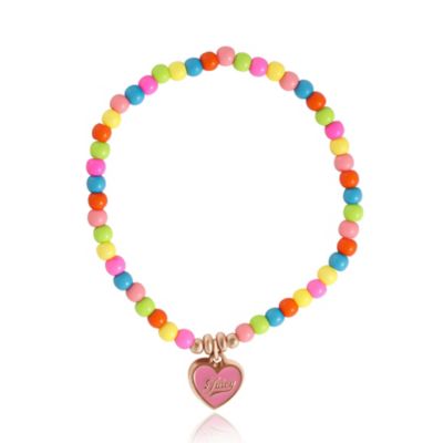 Choose Juicy Heart Charm 3 Piece Beaded Jewelry