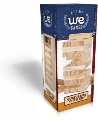 Mini Wooden Blocks Stacking Tower Game - 5.5 inches Tall