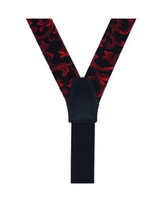 Men's Christian the Romantic Brocade Silk Button End Suspenders