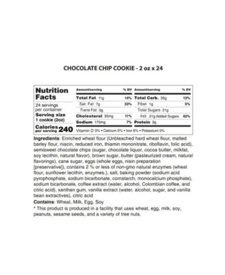 Chocolate Chip Cookies Gift Box, 24 Cookies