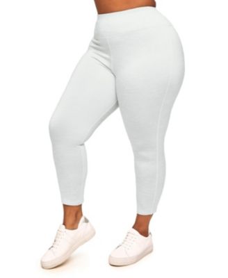 Plus Size Haley High-waist Heather Fleece 7/8 Legging