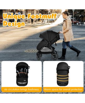 High Landscape Baby Stroller Pushchair with Expandable & Footmuff Canopy 20 lbs. 0-3 Years