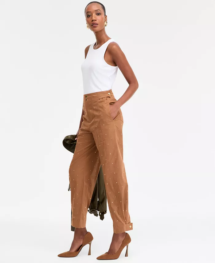Women's Studded Tapered Pants - thumbnail 4