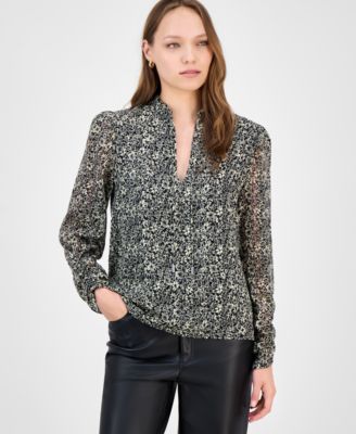 Women's Floral-Print Blouse