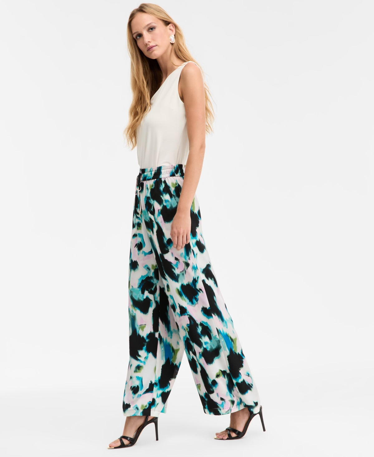 Inc International Concepts Women's High-rise Drawstring Pants, Macy's Exclusive In Multi