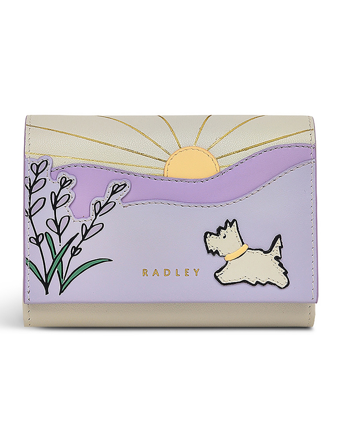 Lavender Fields Flap Over Wallet - Orchid