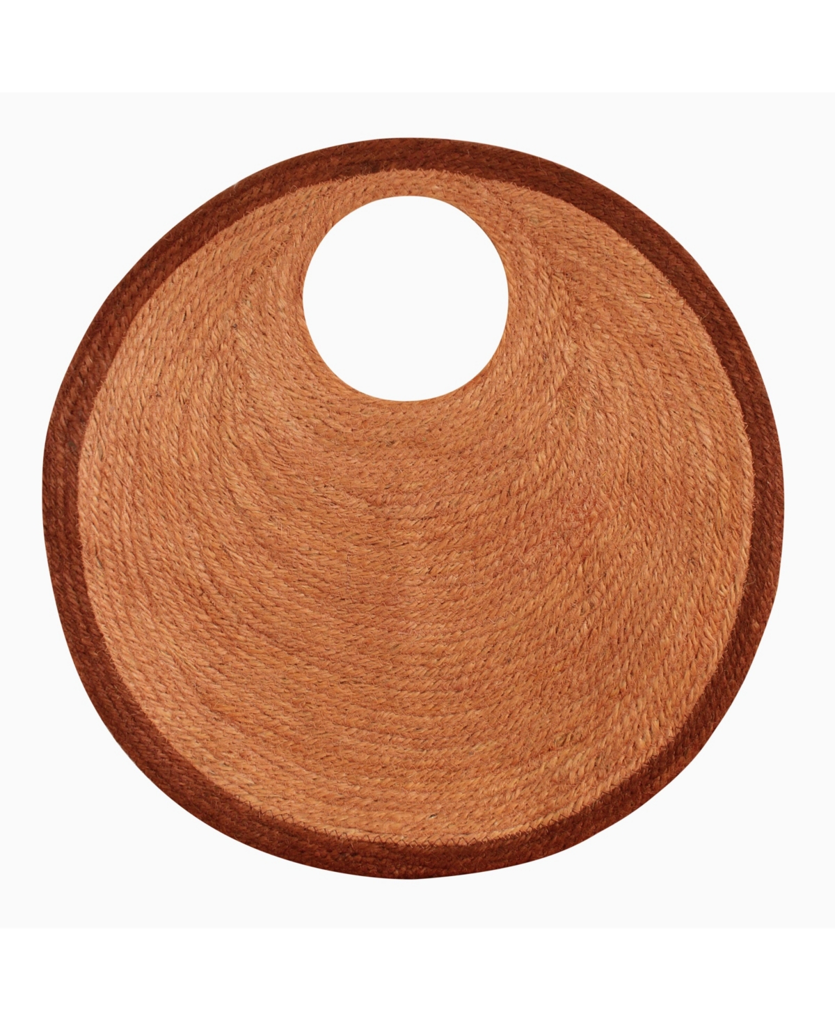 Solo Walnut Jute Bag In Brown - Brown