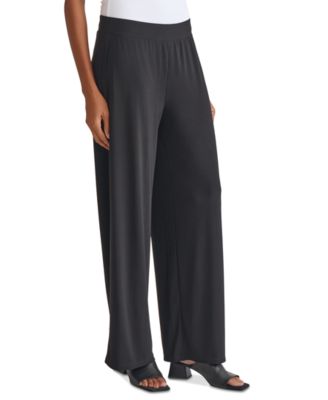 Women's Mid-Rise Wide-Leg Pull-On Pants