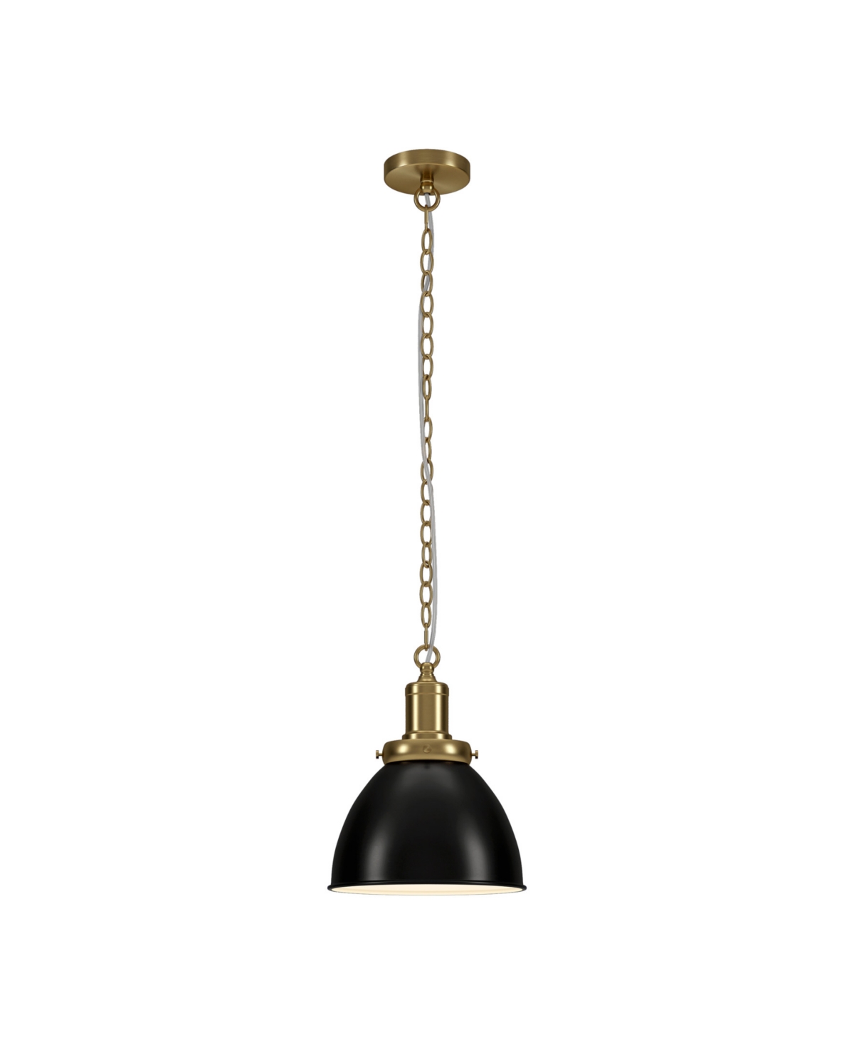 Hudson & Canal Elodie 12" Metal Pendant With Metal Shade